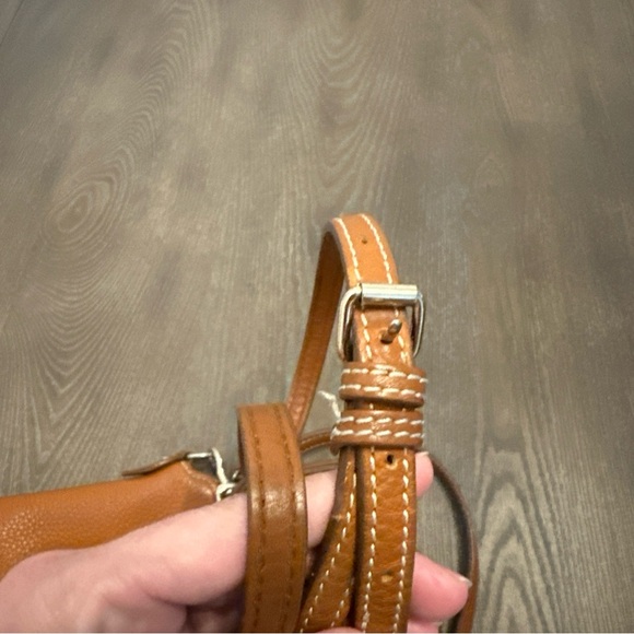 Dooney & Bourke Pebble Leather Satchel with Crossbody Tan‎ - Picture 16 of 16